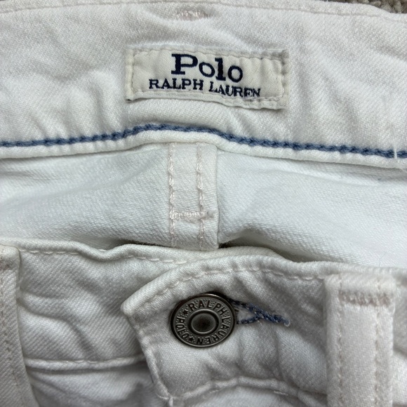 Polo Ralph Lauren The Varick Slim Straight White Jeans 30 X 30 - Picture 5 of 12